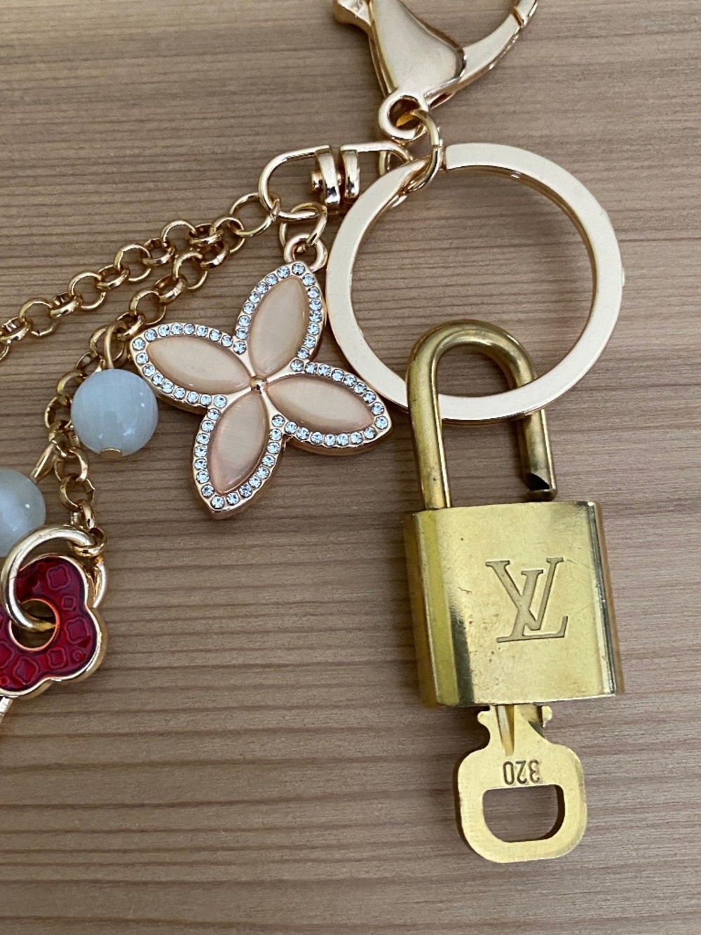 Louis Vuitton Padlock & Key Set #320 + Free Gift Charm